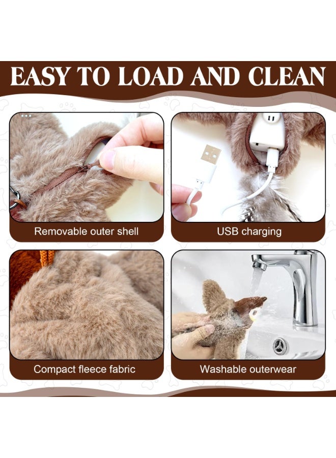 OSHIMA Flying Bird Cat Toy, Rechargeable and Washable Interactive Catnip Toys, Flapping Bird Cat Toy for Indoor Cats, Simulated Chirping Flapping Wings, Realistic Birds Toy For Cats - Image 4